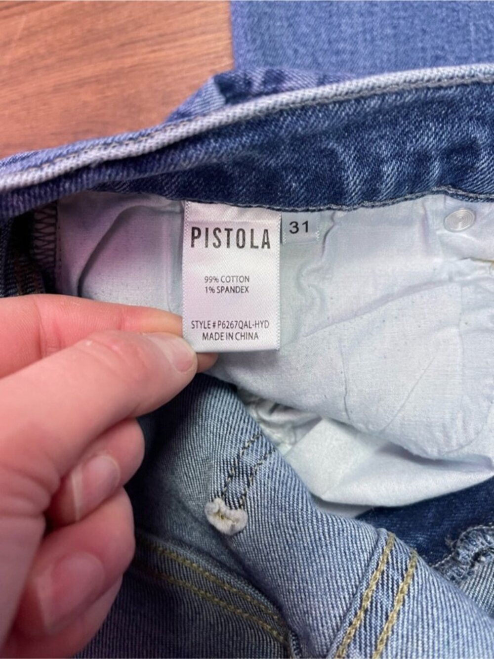 Pistola Dana High Rise Flare Jeans Hyde Blue Wash Women’s 31 - Picture 14 of 14